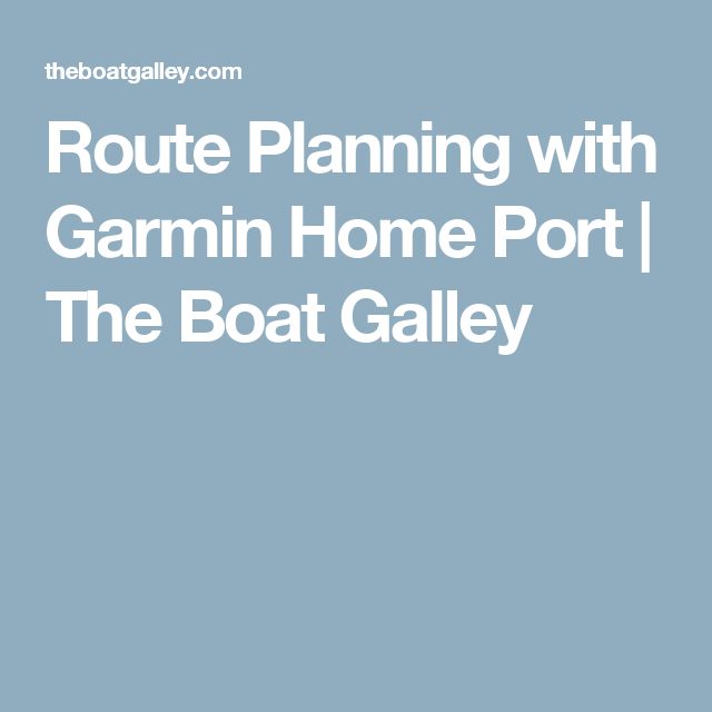 how to use garmin homeport